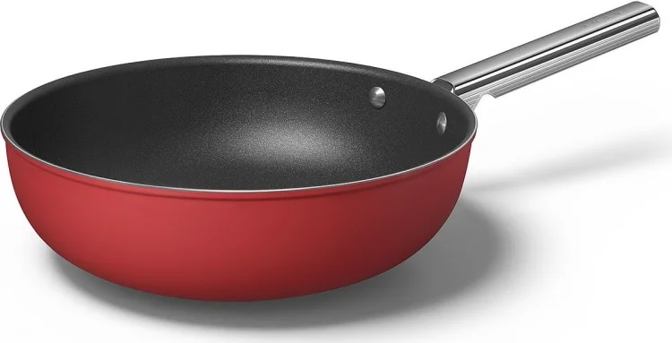 Фото Сковорода-wok SMEG CKFW3001RDM