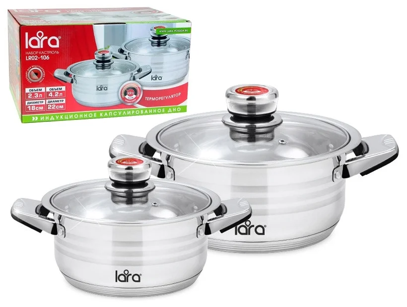 Картинка Набор посуды LARA LR02-106 ADAGIO 2 пр