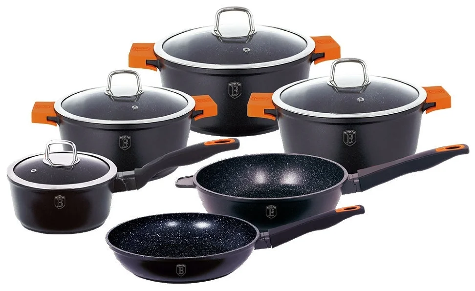 Набор посуды BerlingerHaus BH-1111 10 ПР GRANIT DIAMOND LINE