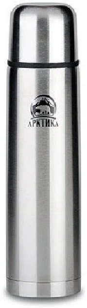Термос ARCTICA CLASSIC (0,5л)(26ч)(металл)(с узким горлом)(чехол)-серебристый 101-500А (R 83230)