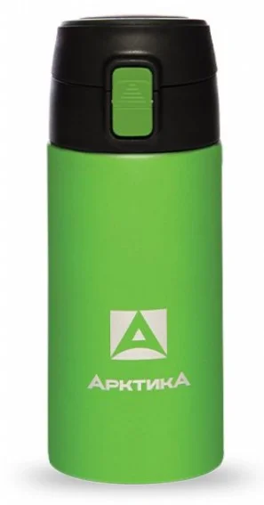 Фото Термос ARCTICA DRINK (0,35л)(6ч)(металл)(с поилкой)-текстурный зеленый 705-350Т3 (R 83203)