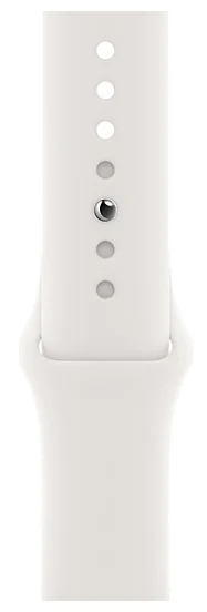Фотография Смарт-часы APPLE Watch Series 6 44mm Silver Aluminium Case/White Sport Band (M00D3GK/A)