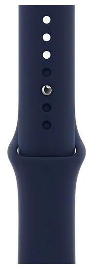Фотография Смарт-часы APPLE Watch Series 6 44mm Space Gray Aluminium Case/Deep Navy Sport Band A2292 (M00J3GK/A)