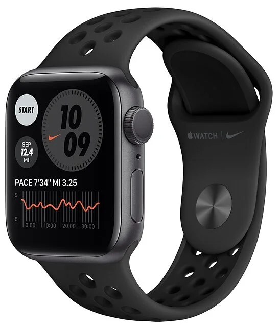 Фото Смарт-часы APPLE Watch Nike Series 6 GPS 40mm Space Gray Case/Anthracite-Black Nike Sport Band Regular A2291 (M00X3GK/A) Фото Смарт-часы APPLE Watch Nike Series 6 GPS 40mm Space Gray Case/Anthracite-Black Nike Sport Band Regular A2291 (M00X3GK/A)