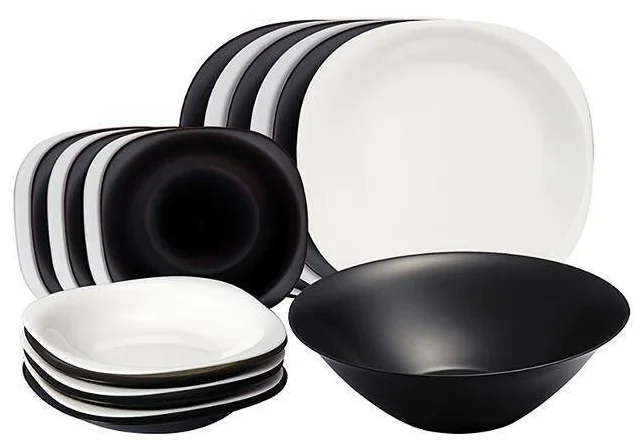 Сервиз LUMINARC N1491 19 предм. CARINE Black-White