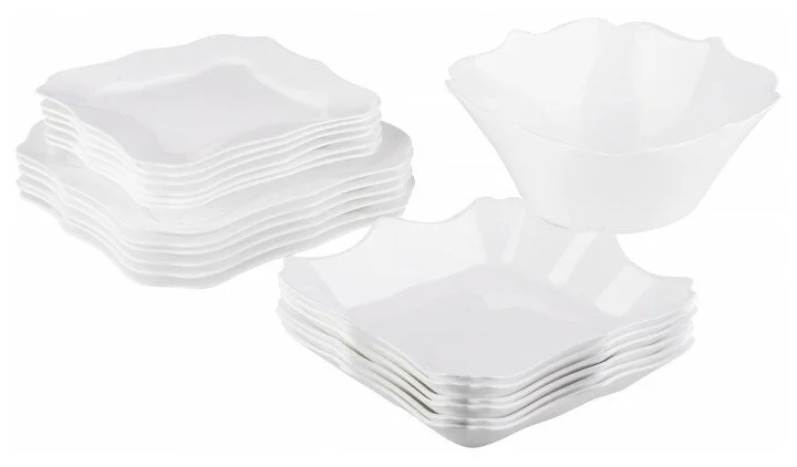 Фото Сервиз LUMINARC E6197 19 предм. AUTHENTIC WHITE