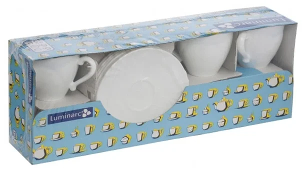 Фотография Сервиз чайный LUMINARC 37784 (38649) 22 MM CADIX 1*8