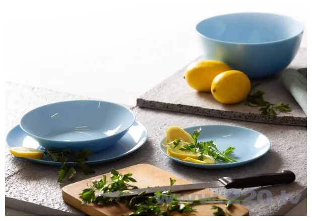 Фотография Сервиз LUMINARC P2961 19 предм.ЕДМЕТОВ DIWALI LIGHT BLUE