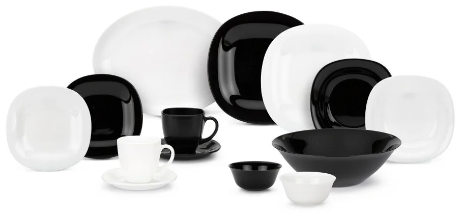 Сервиз LUMINARC P4676 38 предм. CARINE BLACK & WHITE