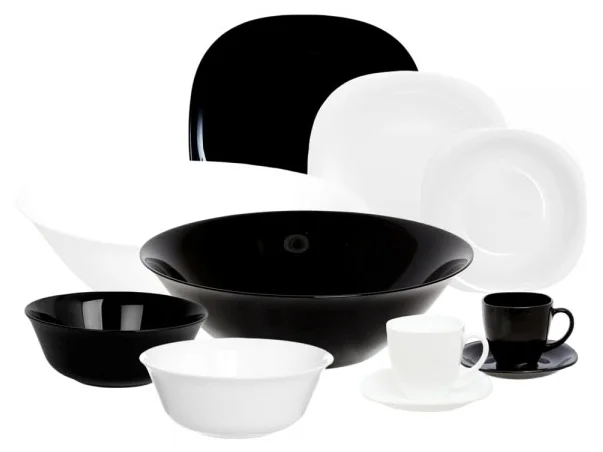 Фото Сервиз LUMINARC P4676 38 предм. CARINE BLACK & WHITE