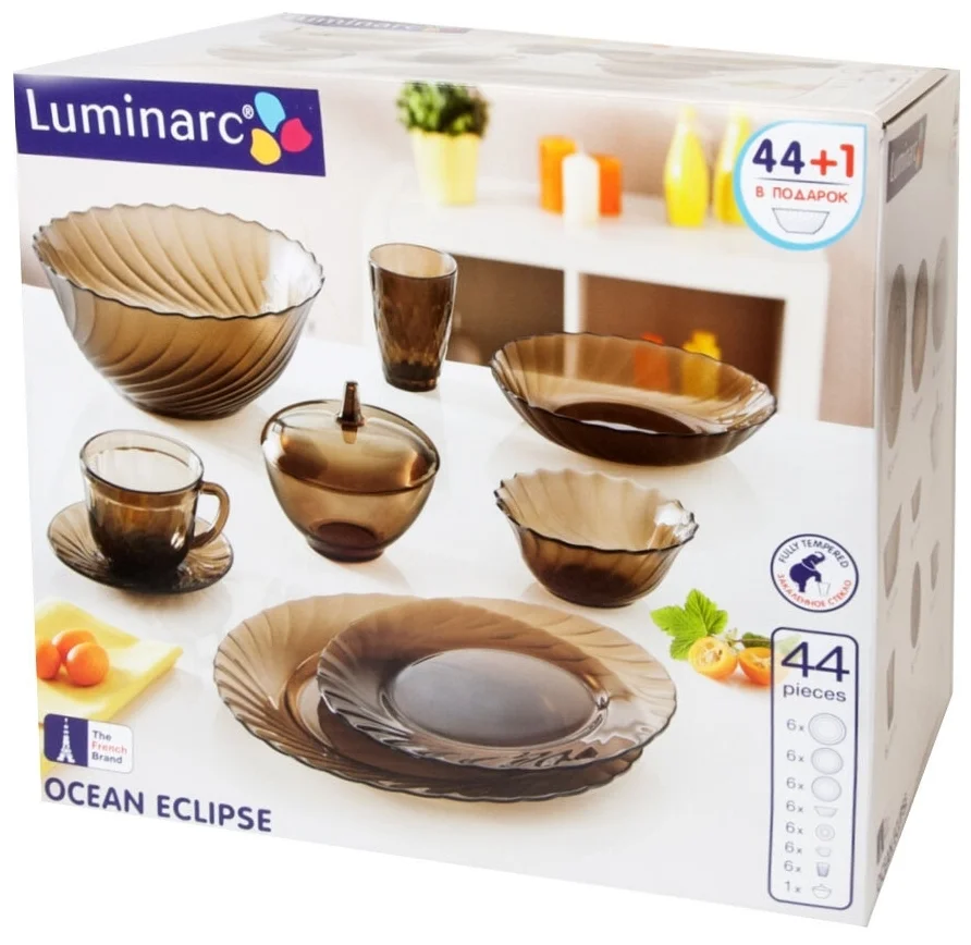 Фото Сервиз LUMINARC L5110 45 ПР ОКЕАН ЭКЛИПС