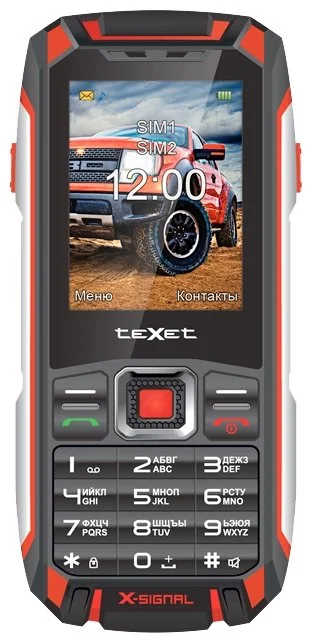 Мобильный телефон TEXET TM-515R Black-Red