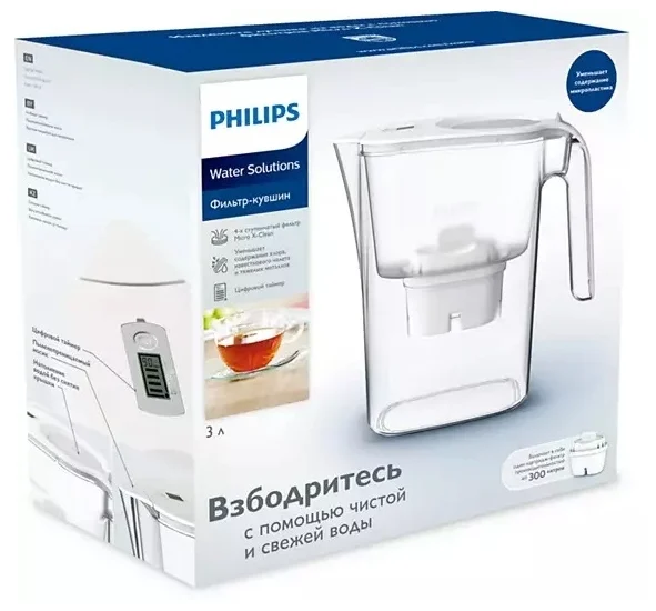 Цена Фильтр-кувшин для воды PHILIPS AWP2936WHT/10