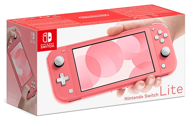 Картинка Игровая консоль NINTENDO Switch Lite Coral Pink Картинка Игровая консоль NINTENDO Switch Lite Coral Pink