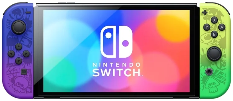 Картинка Игровая приставка NINTENDO Switch OLED Splatoon Картинка Игровая приставка NINTENDO Switch OLED Splatoon