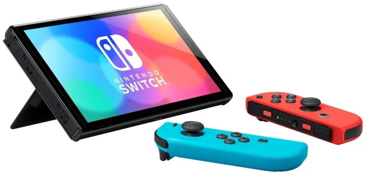 Фотография Игровая приставка NINTENDO Switch OLED Neon