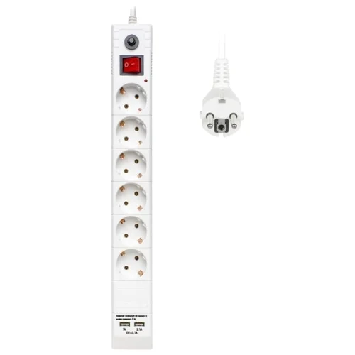 Фото Сетевой фильтр HUNTKEY SGA607 2*USB 3М