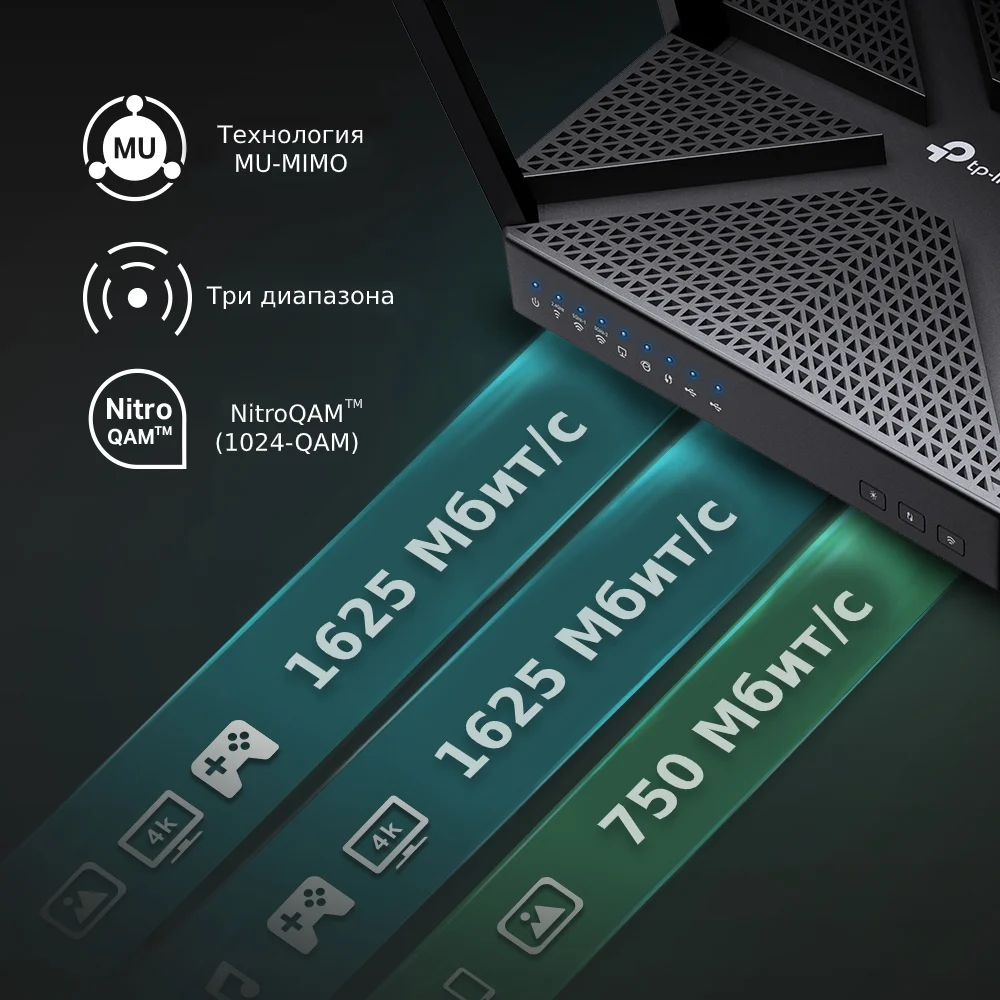 Цена Роутер TP-LINK Archer AC4000 MU-MIMO