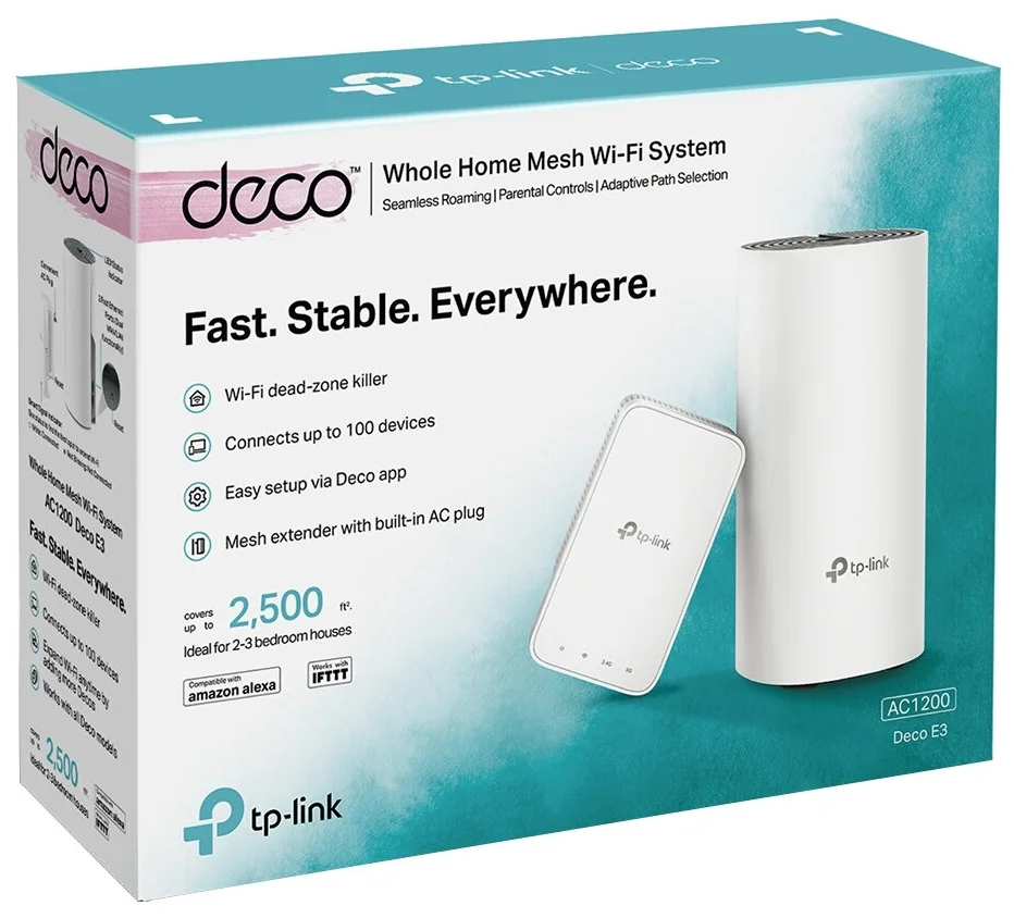 Цена Mesh-система TP-LINK Deco E3 Mesh Цена Mesh-система TP-LINK Deco E3 Mesh