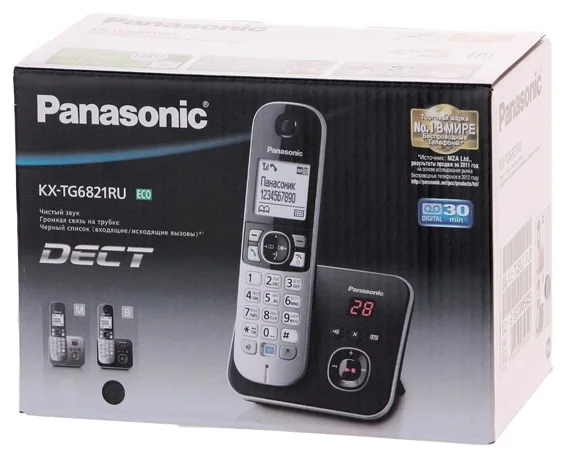 Картинка Радиотелефон PANASONIC KX-TG 6821 RUB