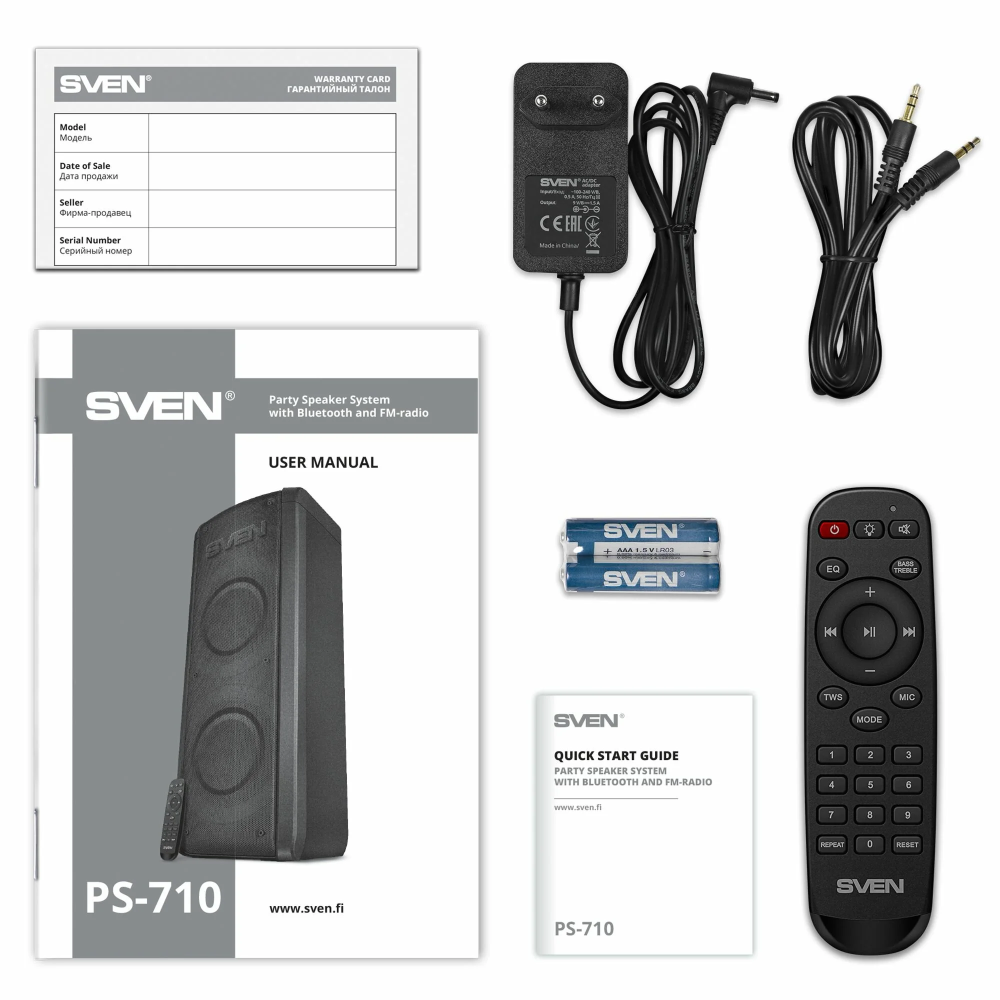 Картинка Портативная колонка SVEN PS-710 (SV-021696)