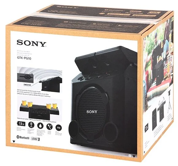 Портативная акустика SONY GTK-PG10 Black Казахстан Портативная акустика SONY GTK-PG10 Black Казахстан