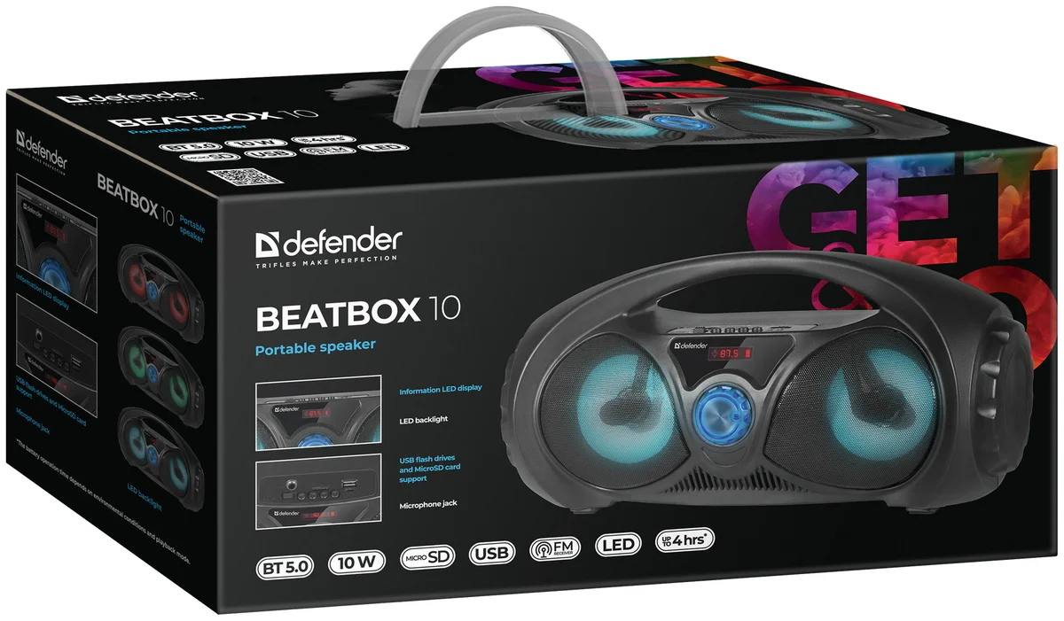 Портативная колонка DEFENDER Beatbox 10 Казахстан