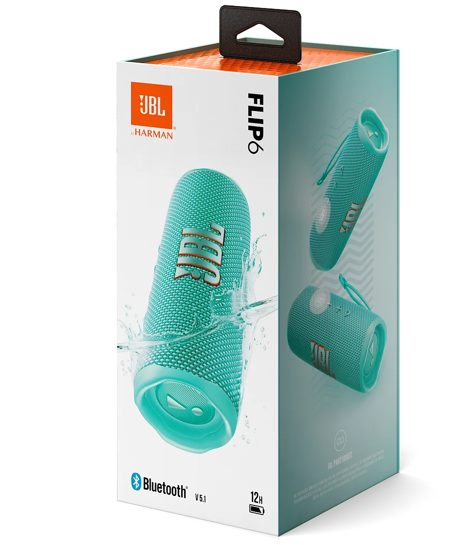 Портативная акустика JBL Flip 6 Portable Waterproof Blue (JBLFLIP6BLU) заказать
