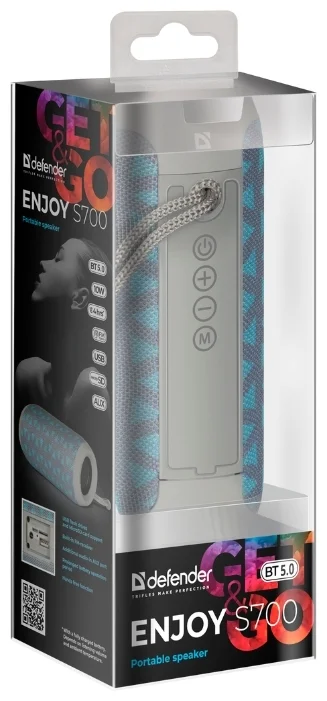 Цена Портативная аккустика DEFENDER Enjoy S700 Blue (65702)