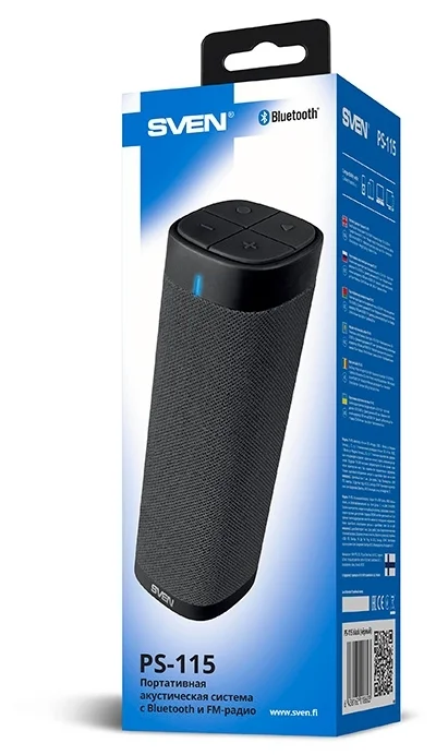 Портативная акустика SVEN PS-115 Black Казахстан