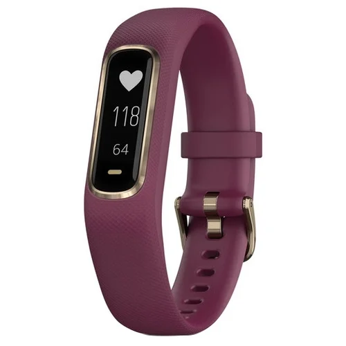 Фото Фитнес-браслет GARMIN Vivosmart 4 Maroon with Gold (010-01995-21)