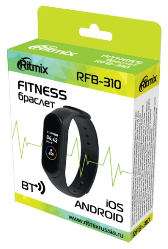 Фото Фитнес-трекер RITMIX RFB-310 Black