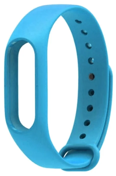 Фото Силиконовый ремешок XIAOMI Mi Band 2 Strap голубой(MYD4088TY)
