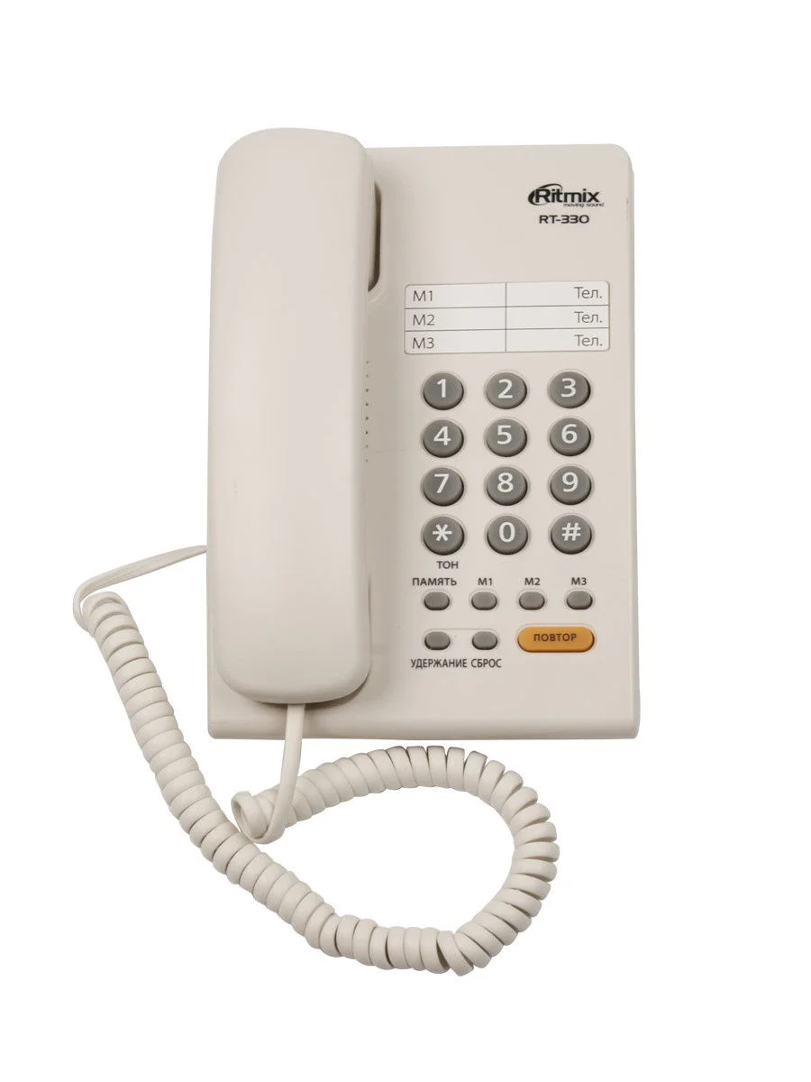 Фото Проводной телефон RITMIX RT-330 White
