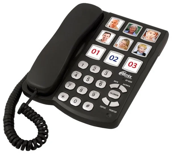 Фото Проводной телефон RITMIX RT-500 Black