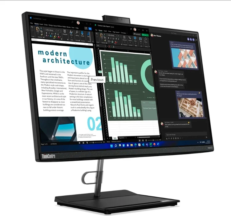 Фотография Моноблок LENOVO 12CE004GRU ThinkCentre neo 30a