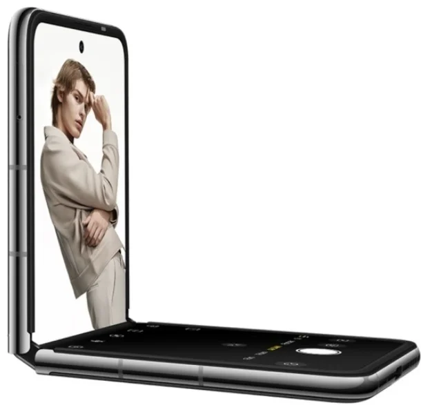 Картинка Смартфон TECNO Phantom V Flip 8/256Gb Iconic Black (AD11)