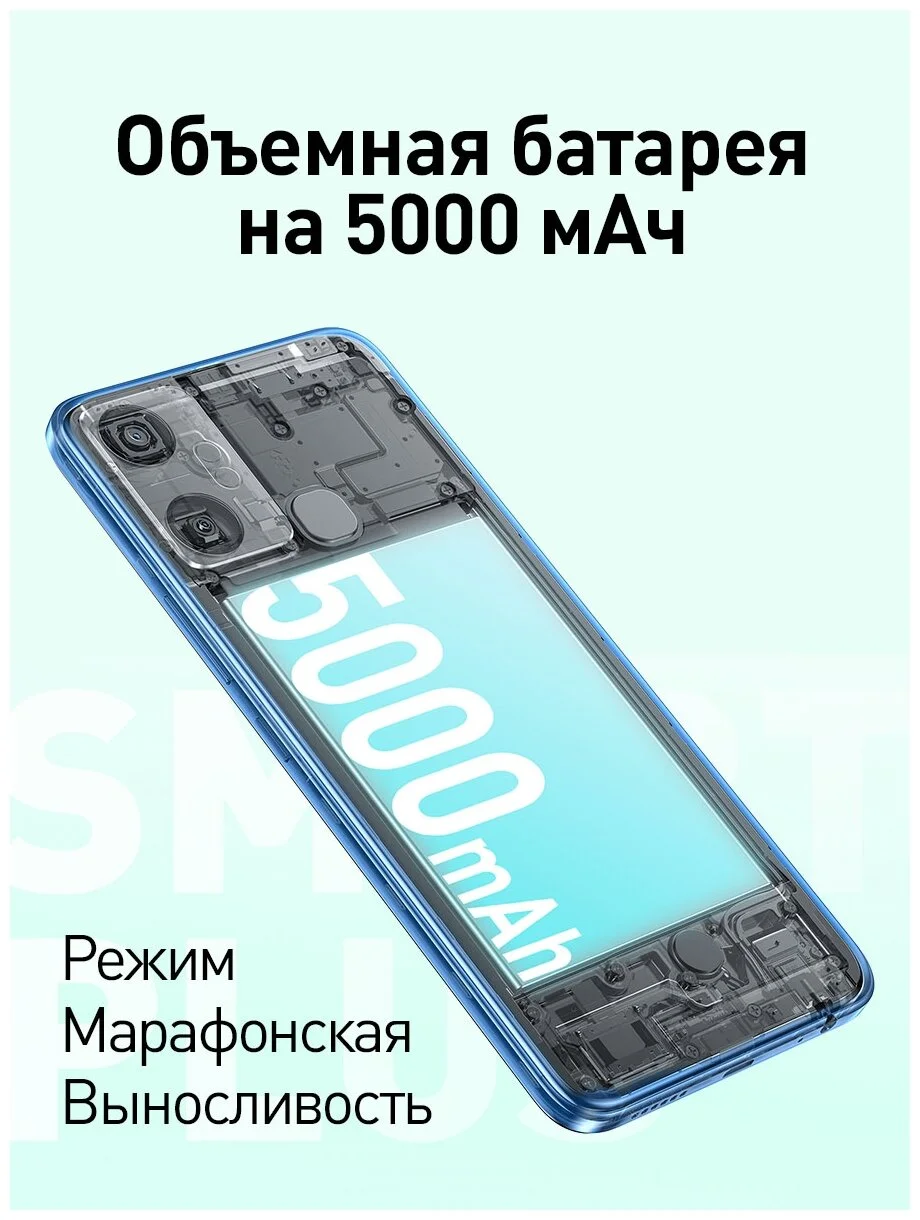Купить Смартфон INFINIX Smart 6 Plus 2/64Gb Black (X6823C)