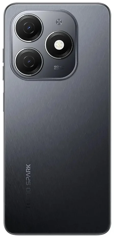Картинка Смартфон TECNO Spark 20 8/128Gb Gravity Black (KJ5n)