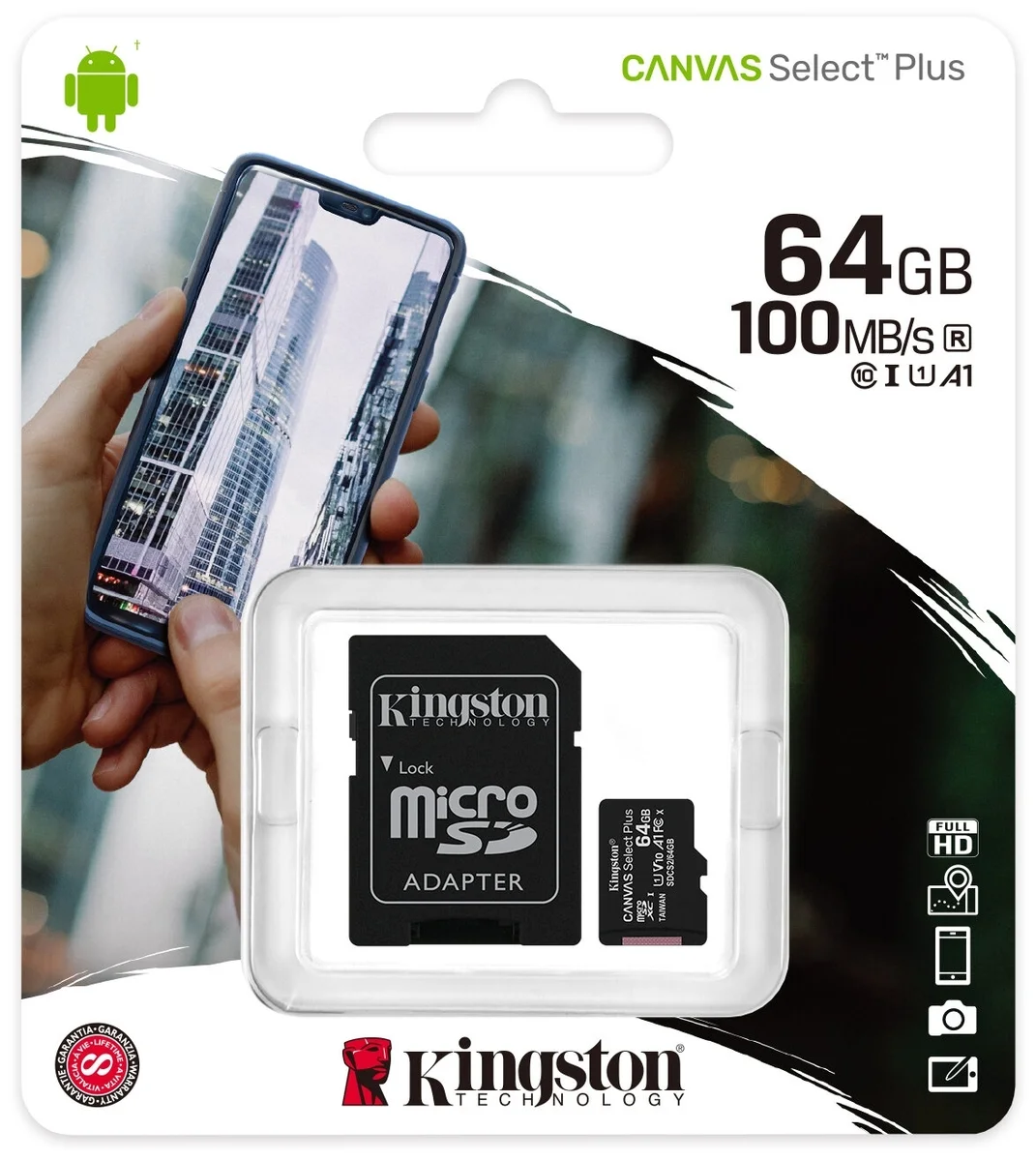 Фотография Карта памяти KINGSTON SDCS2/64GB-2P1A