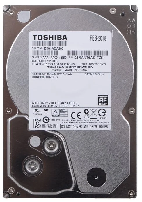 Фото Жесткий диск HDD TOSHIBA DT01ACA200