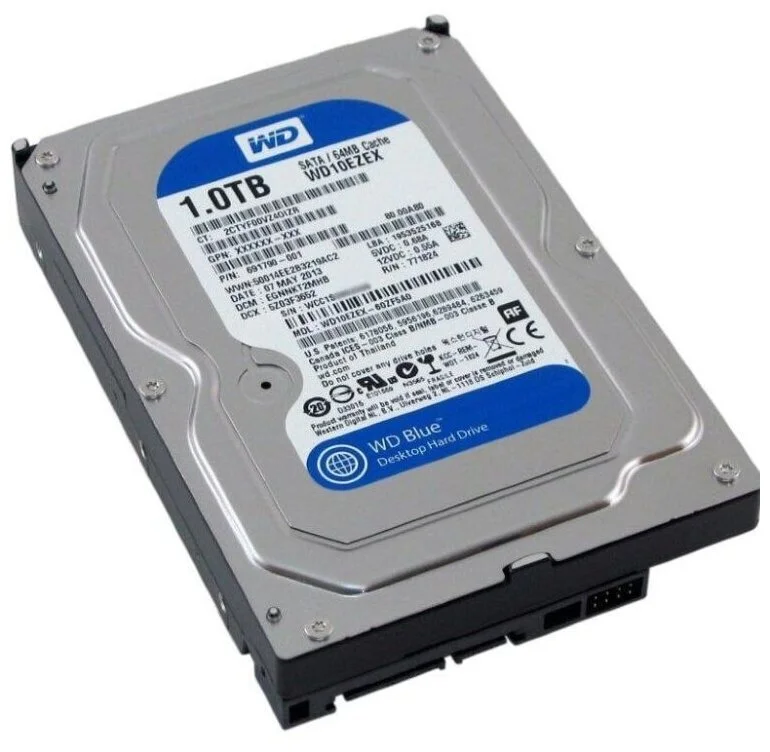 Фотография Жесткий диск HDD Western Digital WD10EZEX 1000 Gb Blue