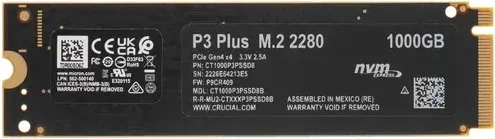 Фото Жесткий диск SSD Crucial P3 Plus CT1000P3PSSD8