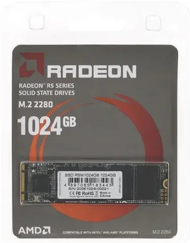 Фотография Жесткий диск SSD AMD Radeon R5 R5M1024G8