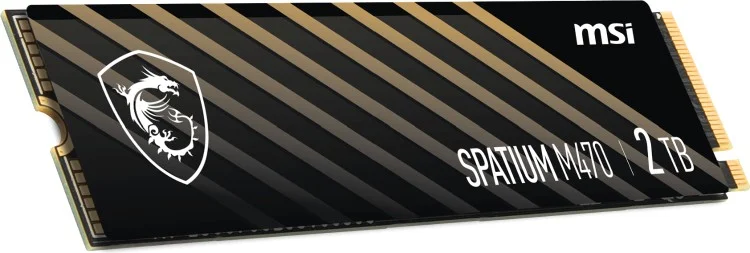 Фото Жесткий диск SSD MSI 2000Gb SPATIUM M470 M.2 PCIe 4.0 NVMe R5000Mb/s W4400MB/s