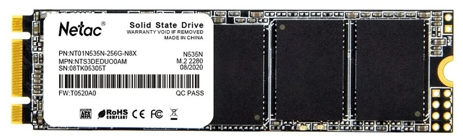 Жесткий диск SSD Netac 256GB N535N M2