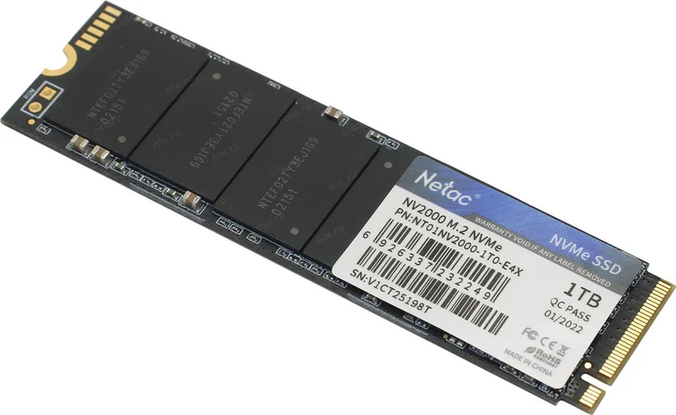 Фотография Жесткий диск SSD NETAC NV2000 2500R/2100W (NT01NV2000-1T0-E4X)