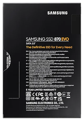 Жесткий диск SSD SAMSUNG 870 EVO 250GB 2,5 MZ-77E250BW заказать