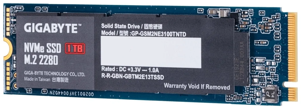 Фотография Жесткий диск SSD GIGABYTE GP-GSM2NE3100TNTD