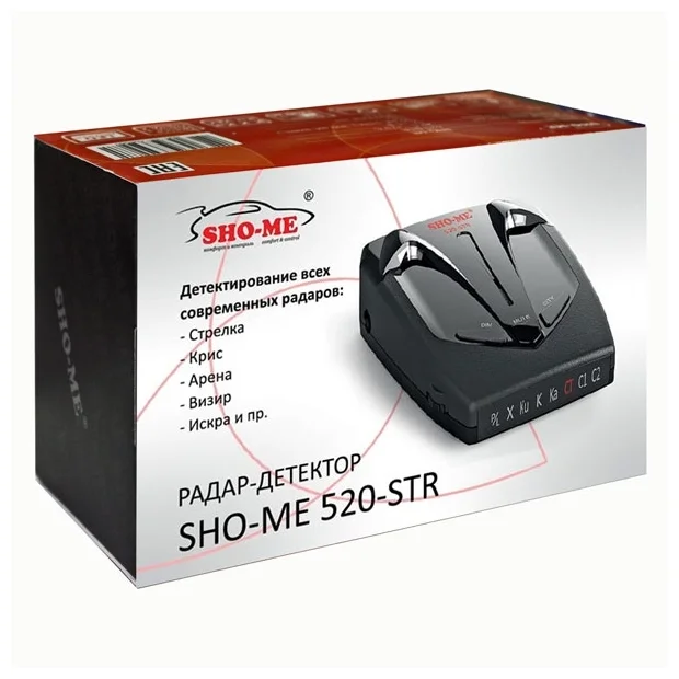 Цена Радар-детектор Sho-Me 520-STR black